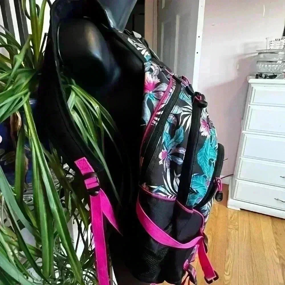 High Sierra XL Swerve Laptop Backpack, Hawaiian Floral, One Size Back To School